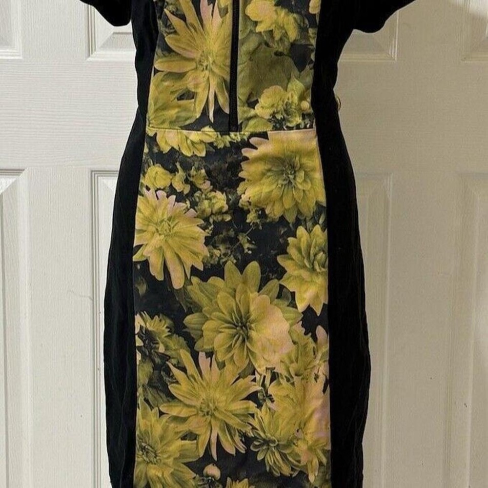 y2k Super Cute Beautiful Michael Kors Kew Gardens Floral Lined Sheath Dress
